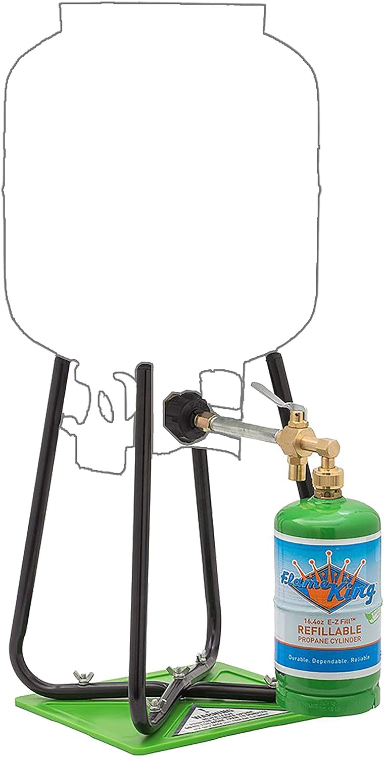 1LB Empty Propane Cylinder Tanks (2-Pack) with Refill Kit W48852