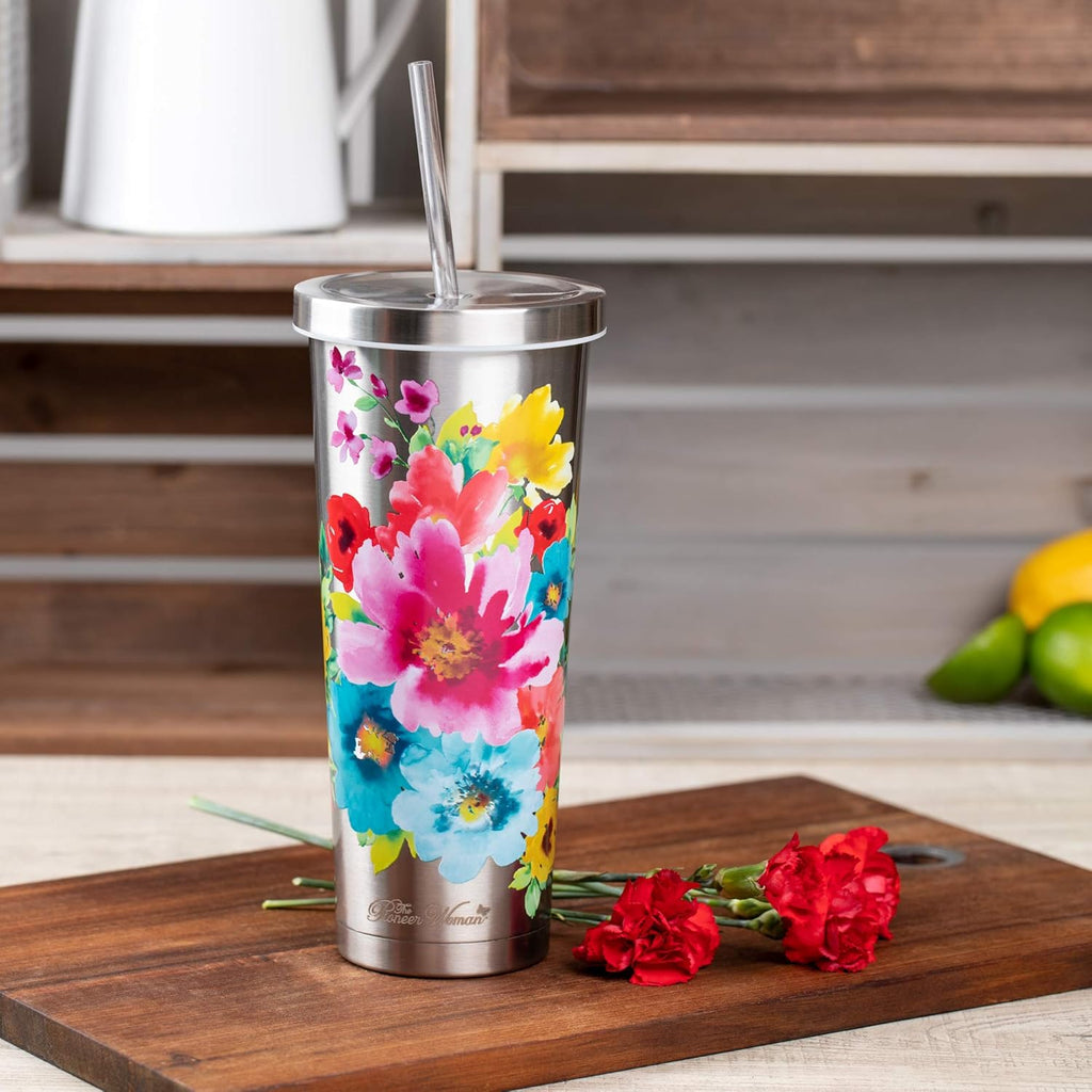 24 Oz Double Wall Vacuum Insulated Stainless Steel Tumbler Set Z425702