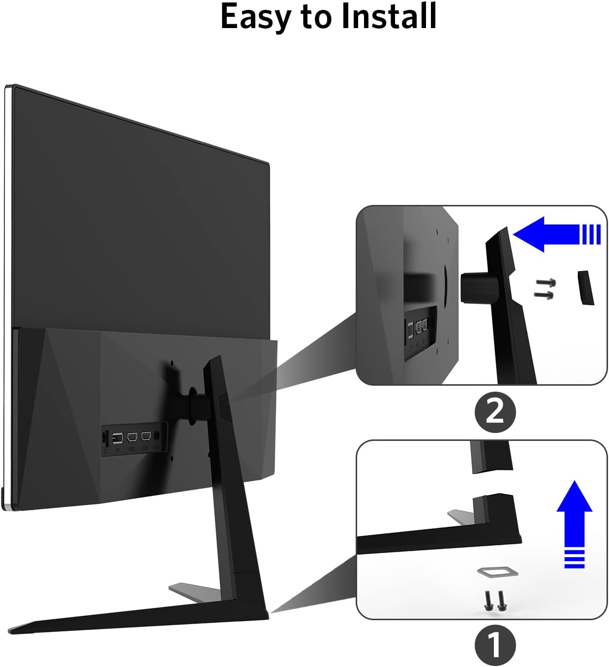 22” 144Hz 1920 x 1080p Full HD Flat Computer Monitor with HDMI Display Ports, Adjustable Tilt, Black E316