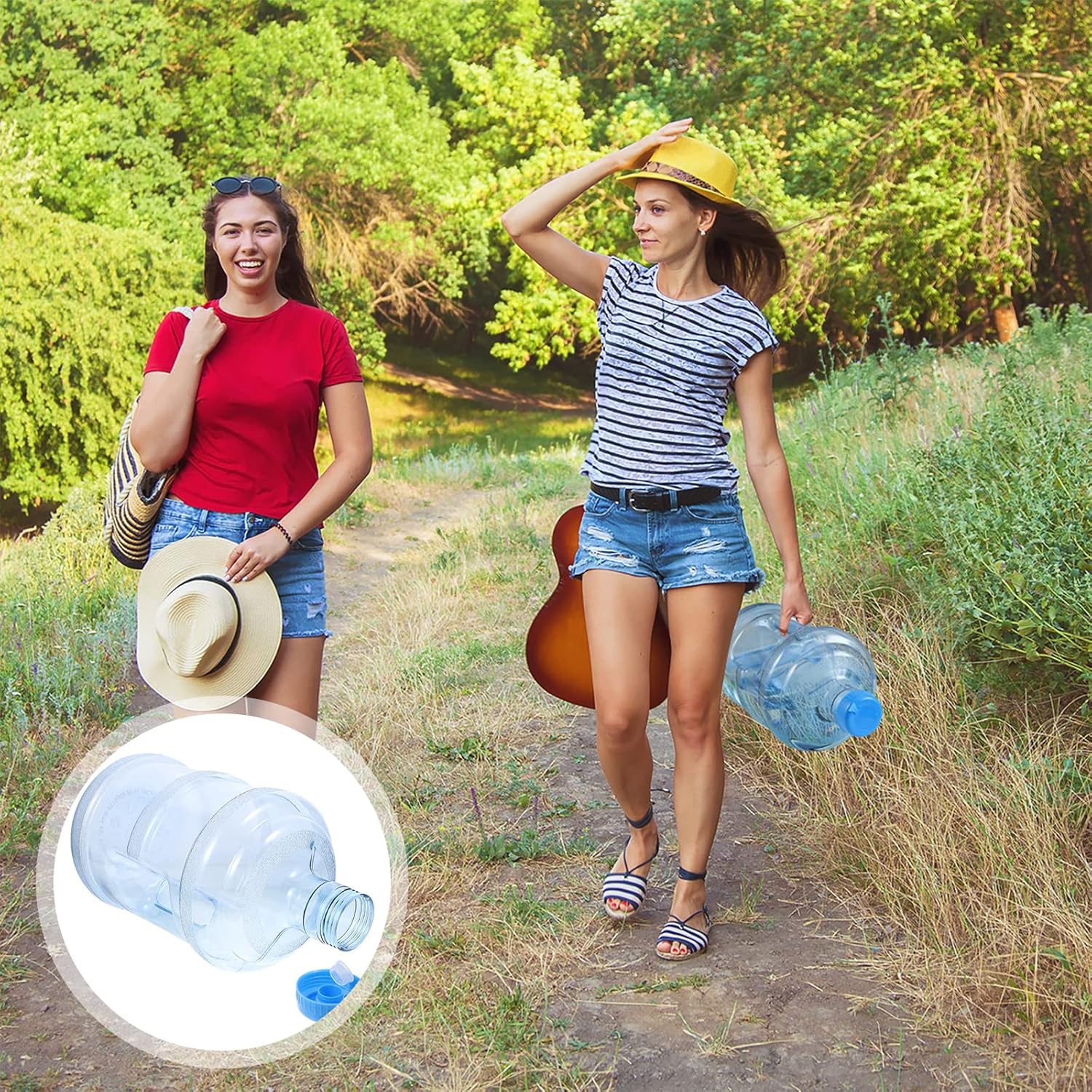 Plastic 5 Gallon Water Bottle with Cap PVC X860