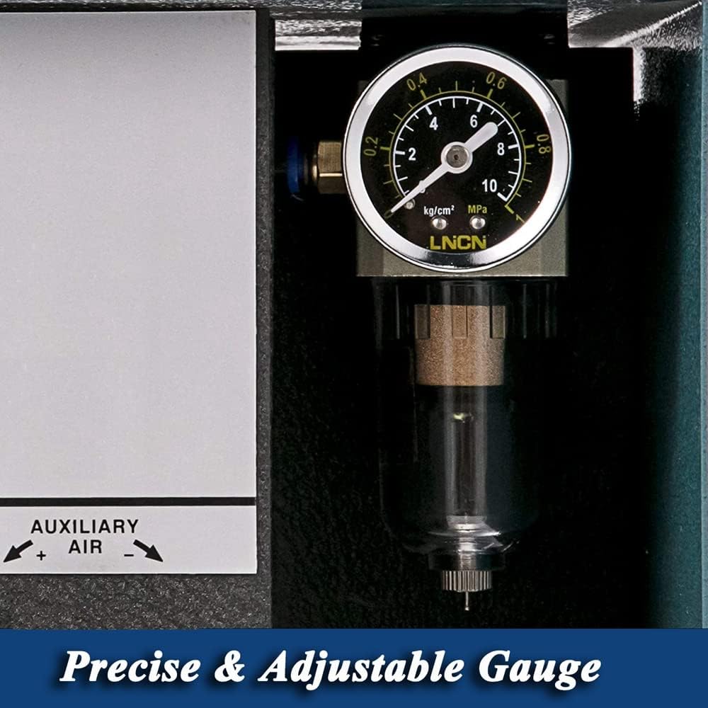Single-Head Pneumatic Engraving Machine 1400 RPM Adjustable Speed 60Hz 80W E2174