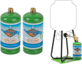 1LB Empty Propane Cylinder Tanks (2-Pack) with Refill Kit W48852