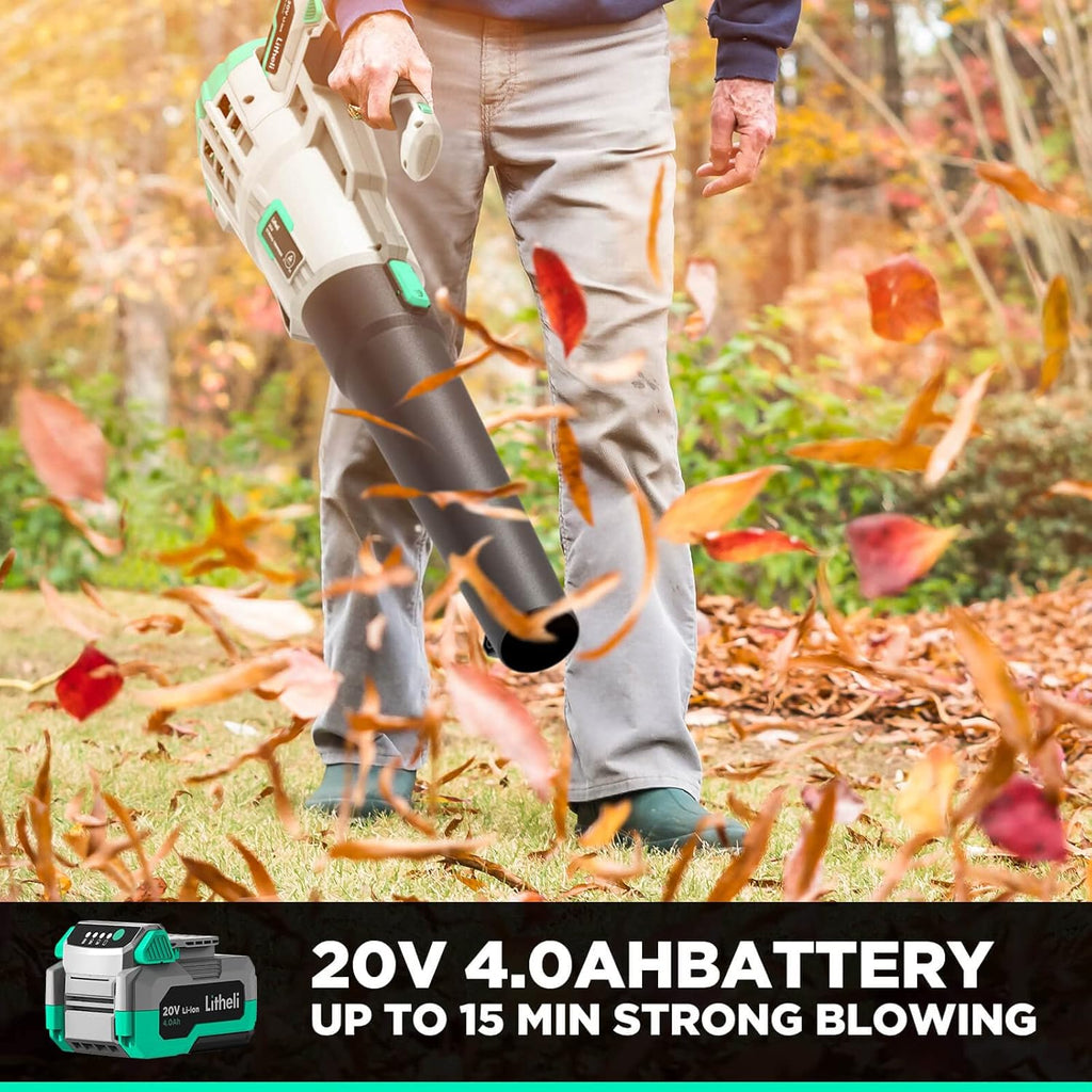 20V Cordless Leaf Blower with 4.0Ah Battery & Charger M2306