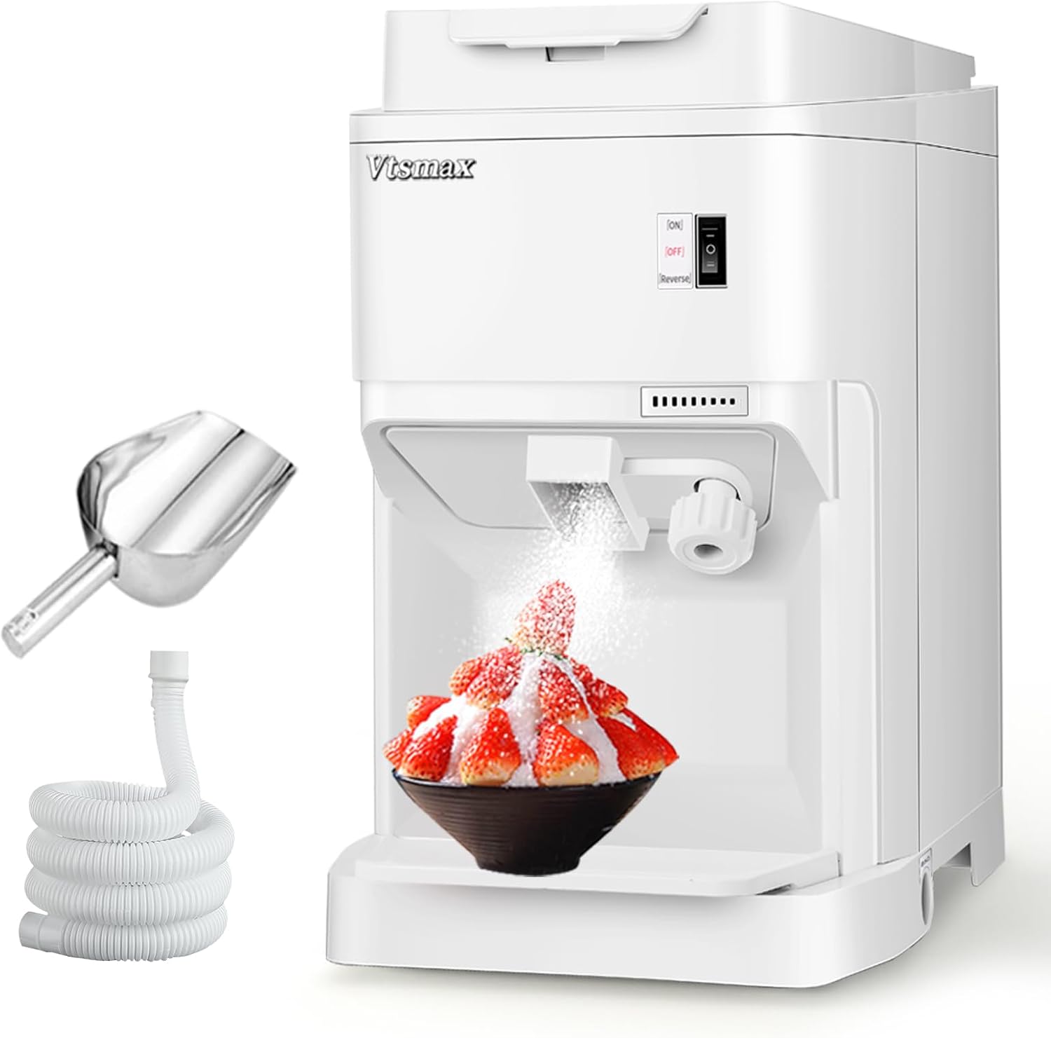 Electric Ice Shaver, 350W Snow Cone Machine, Ice Shaving Machine 440LBs/hr D5462