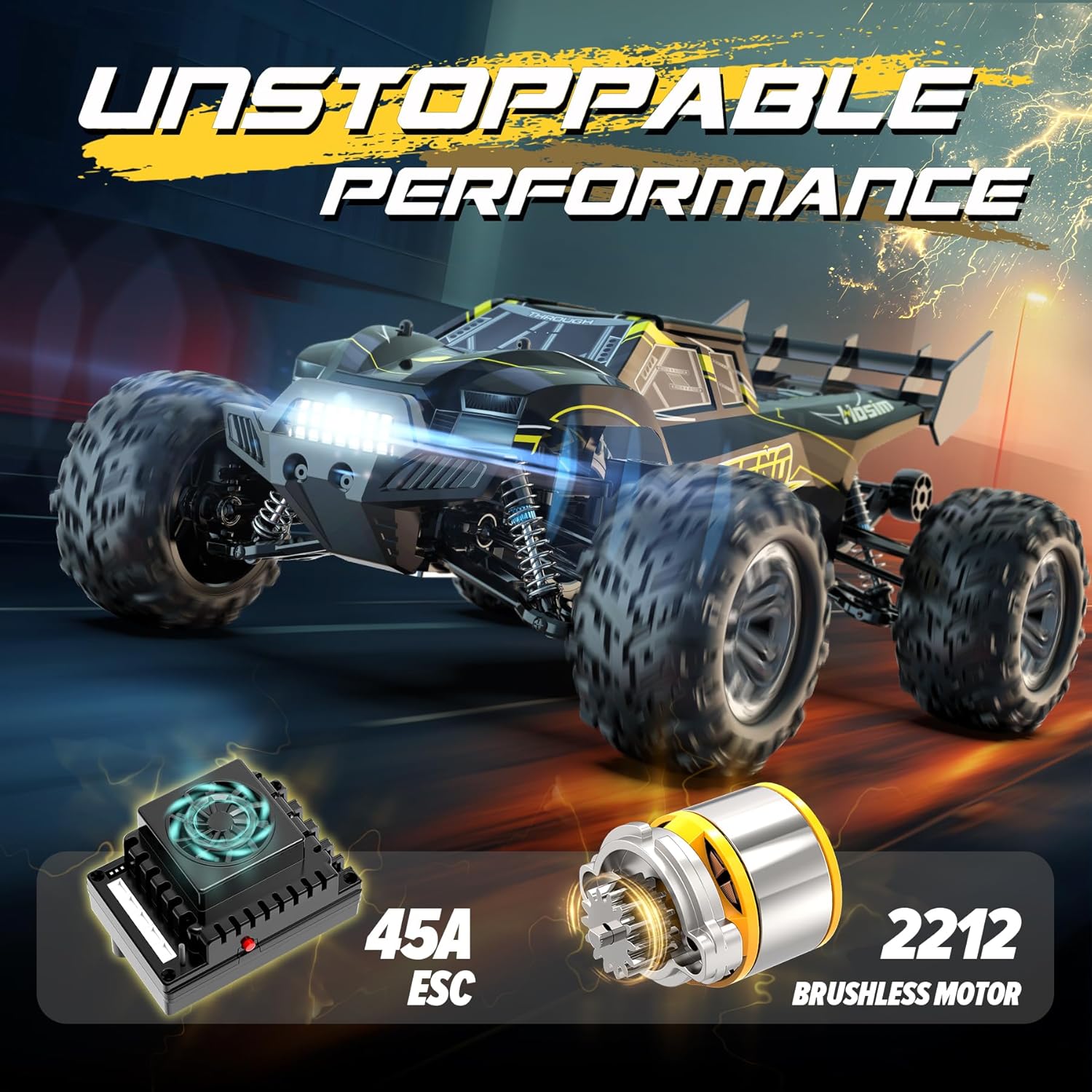 1:10 Scale Brushless High Speed Rc Car T6144