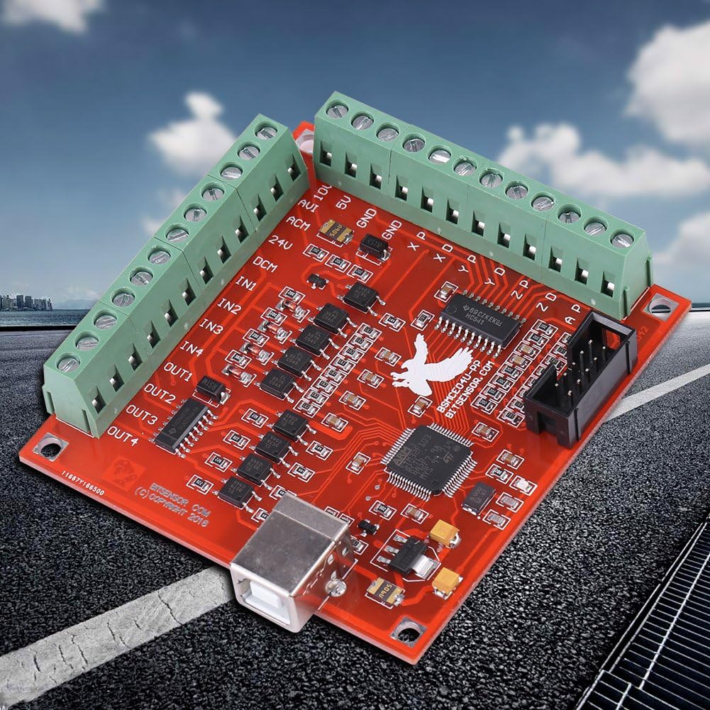 USB 4-Axis Linkage Mach3 Stepper Motor Motion Control Card H6034