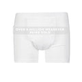 Men’s Incontinence Trunk Style Boxer Brief with Regular Absorbency - Reusable & Washable Leak Proof Underwear (White) (L) (Waist 38-40) X409