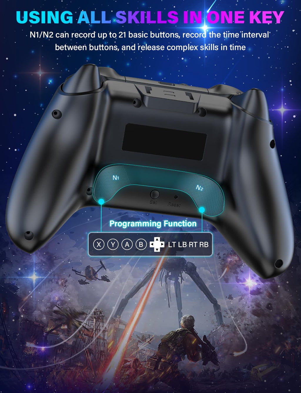 Wireless Switch Pro Controller with 1200mAh Rechargeable Battery P24998