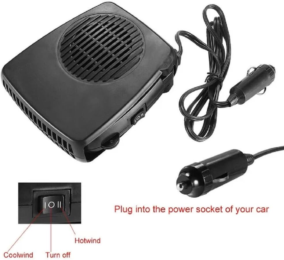 200W Portable Car Heater with Cigarette Lighter Plug T50248