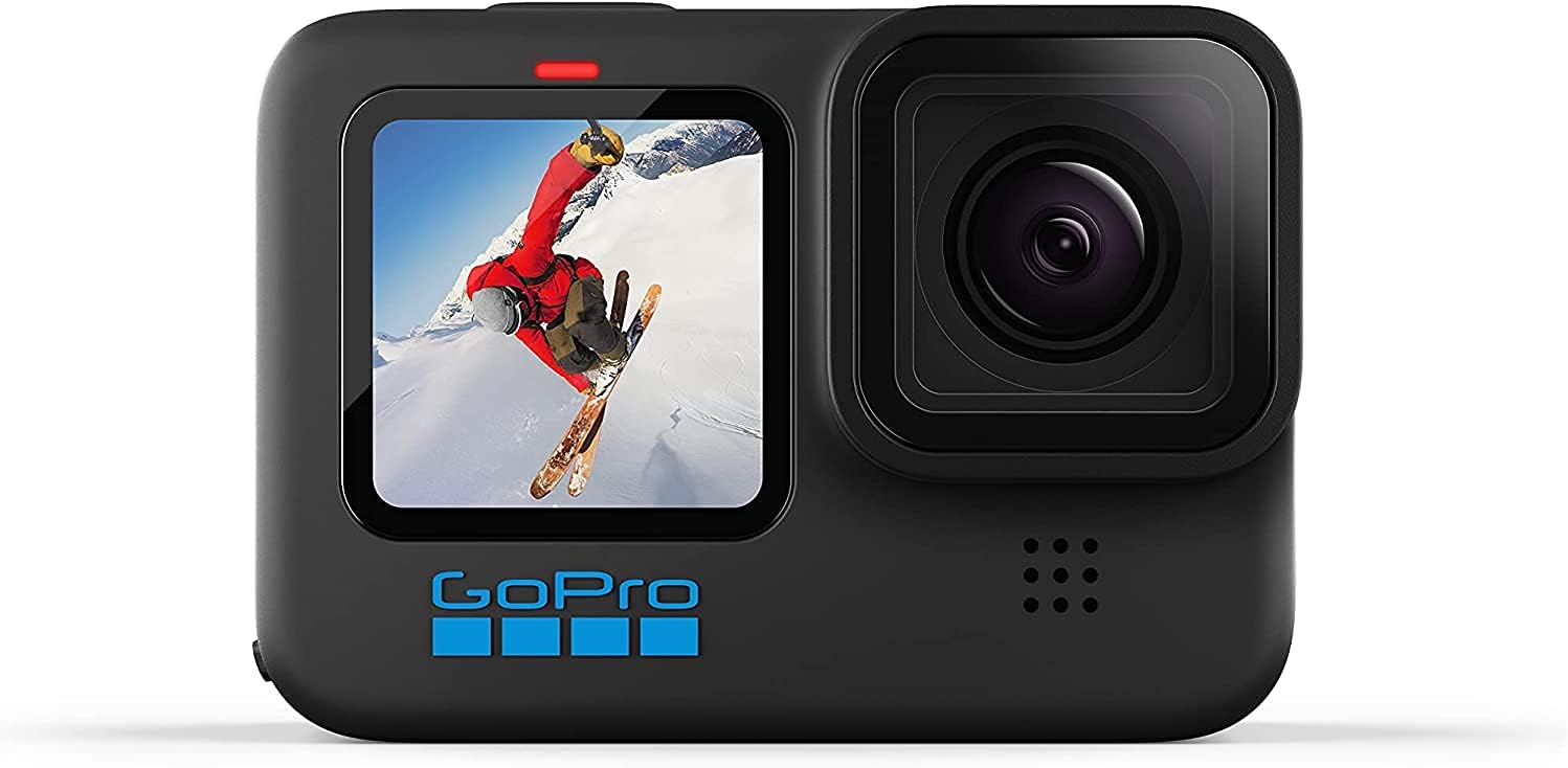 HERO10 Black Camcorder with 64GB microSD, 2 Batteries, Charger, Underwater Housing, LED Light Kit, Carry Case K3443