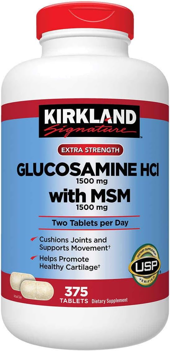 375 Tablets Glucosamine with MSM (2 Pack) J603