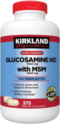 375 Tablets Glucosamine with MSM (2 Pack) J603