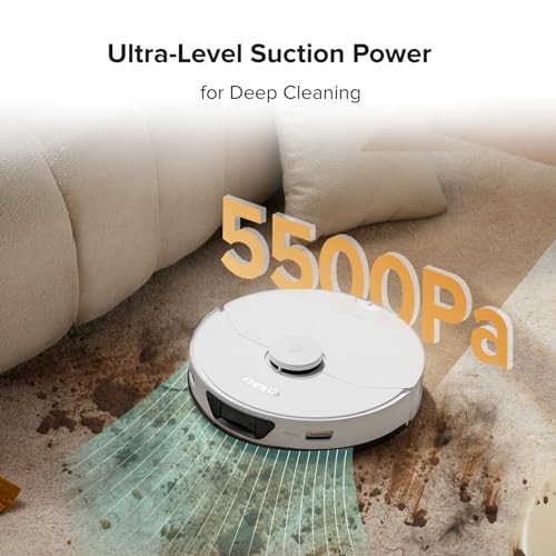 Robot Vacuum and Mop Combo, Self Drying, Self Washing E195349