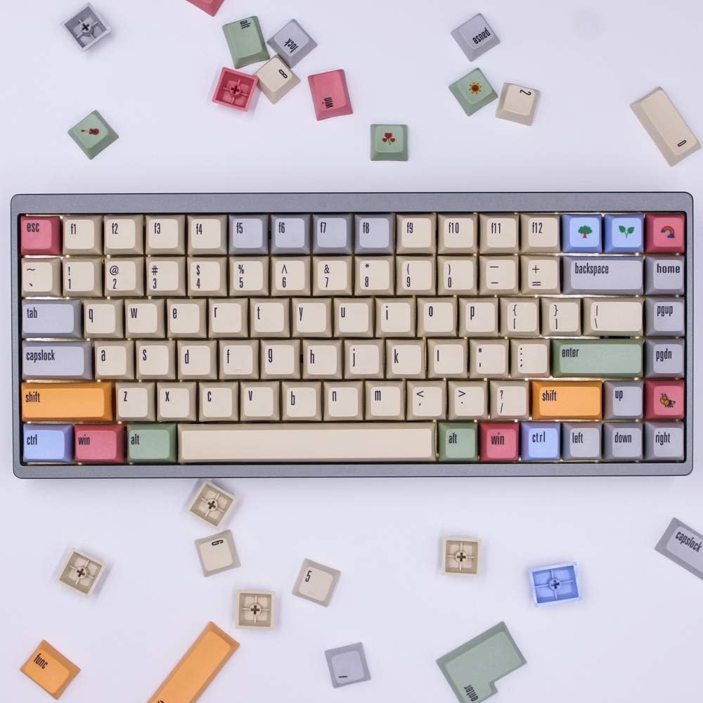 166 Keys Thick PBT Keycaps for MX Switch Mechanical Keyboard Z968