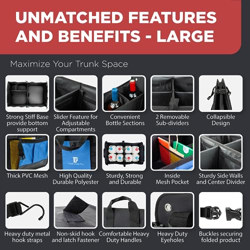 Extra Large Expandable Foldable Truck Bed Organizer B2273