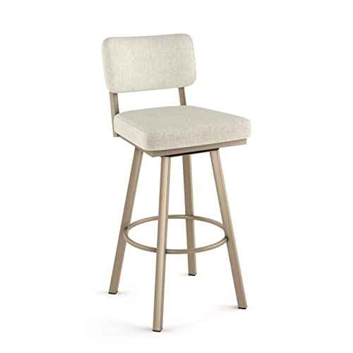 Shiny Charcoal Grey PVC Swivel Bar Stool F916