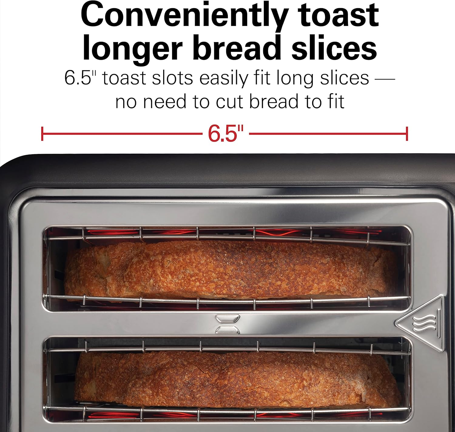 2 Slice Slot Toaster with Extra Long & Wide Slots, Matte Black and Stainless Steel N7906