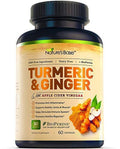 Turmeric Curcumin with Ginger & Apple Cider Vinegar, BioPerine Black Pepper, 95% Curcuminoids, Antioxidant Supplement P293263