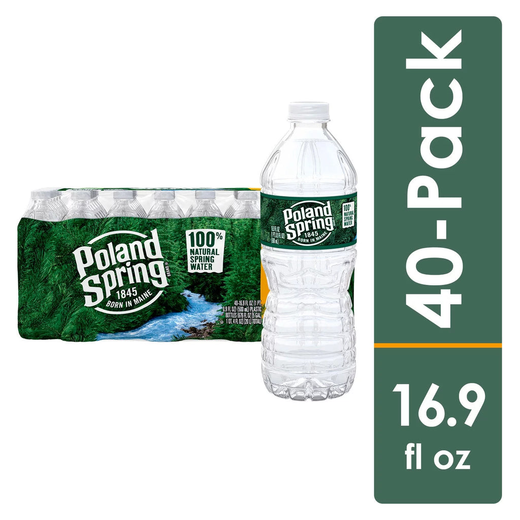 16.9 Fl Oz 40 Count Natural Spring Water I13481