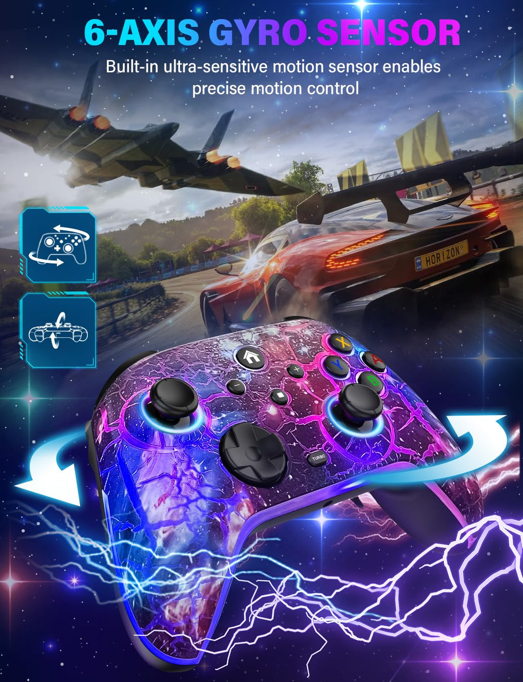 Wireless Switch Pro Controller with 1200mAh Rechargeable Battery P24998