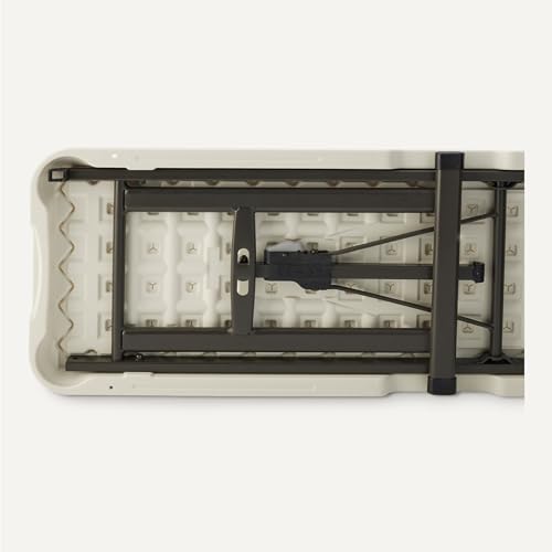 6ft White Folding Bench with Carrying Handle E7436