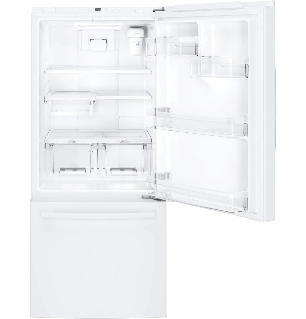 White 30 Inch Bottom Freezer Refrigerator T3165