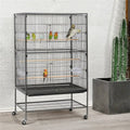 52-in Rolling Bird Cage, Hammered Black Q1517