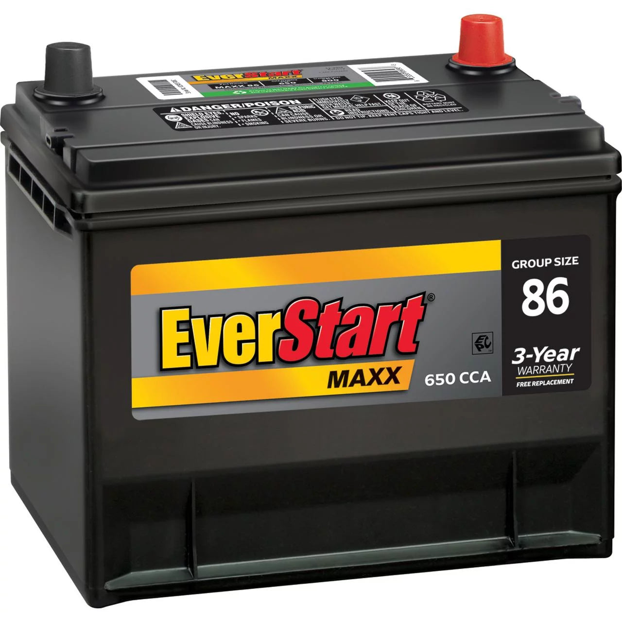 Group Size 86 12 Volt 650 CCA Lead Acid Automotive Battery H991