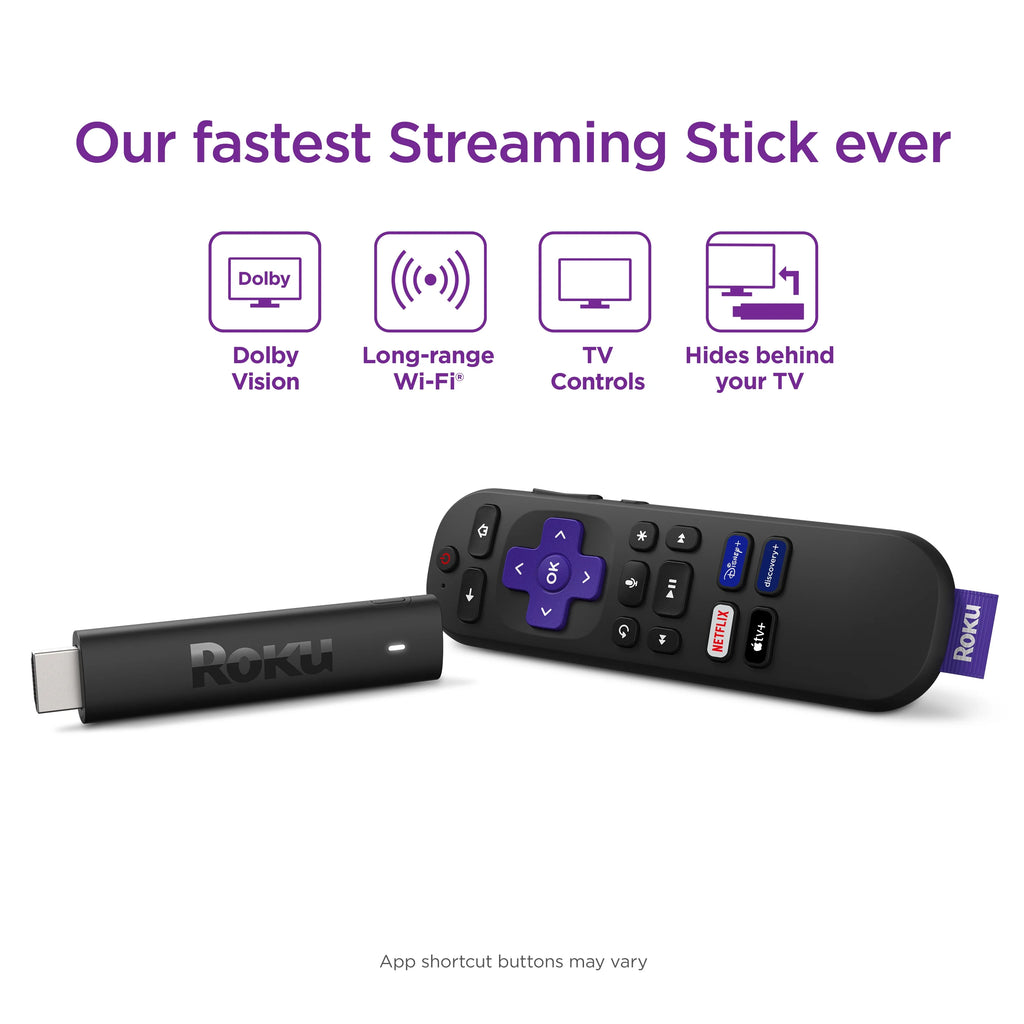 Roku Streaming Stick 4K Streaming Device with Voice Remote P289345