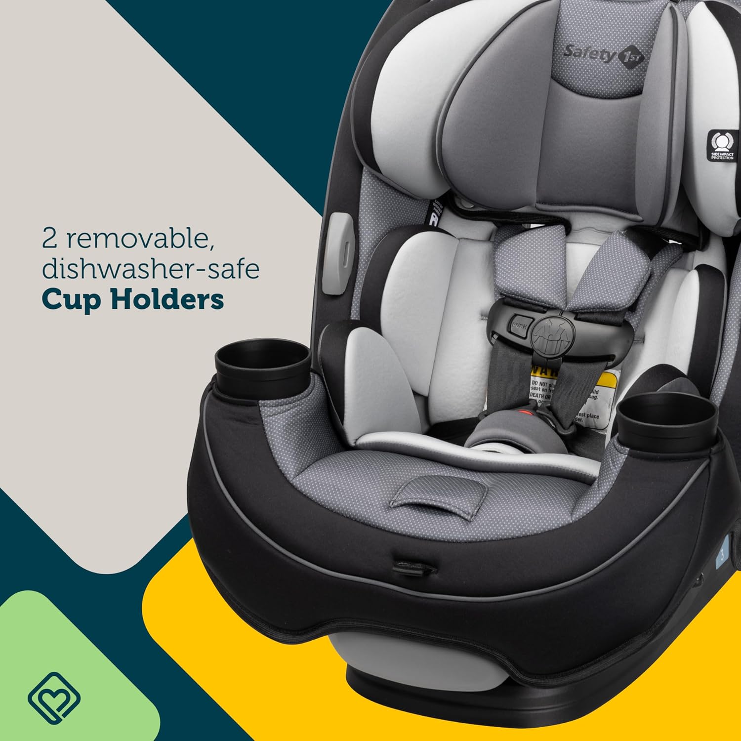 Convertible Car Seat, Rear-facing 5-40 pounds, Forward-facing 22-65 pounds, Belt-positioning booster 40-100 pounds Y58227