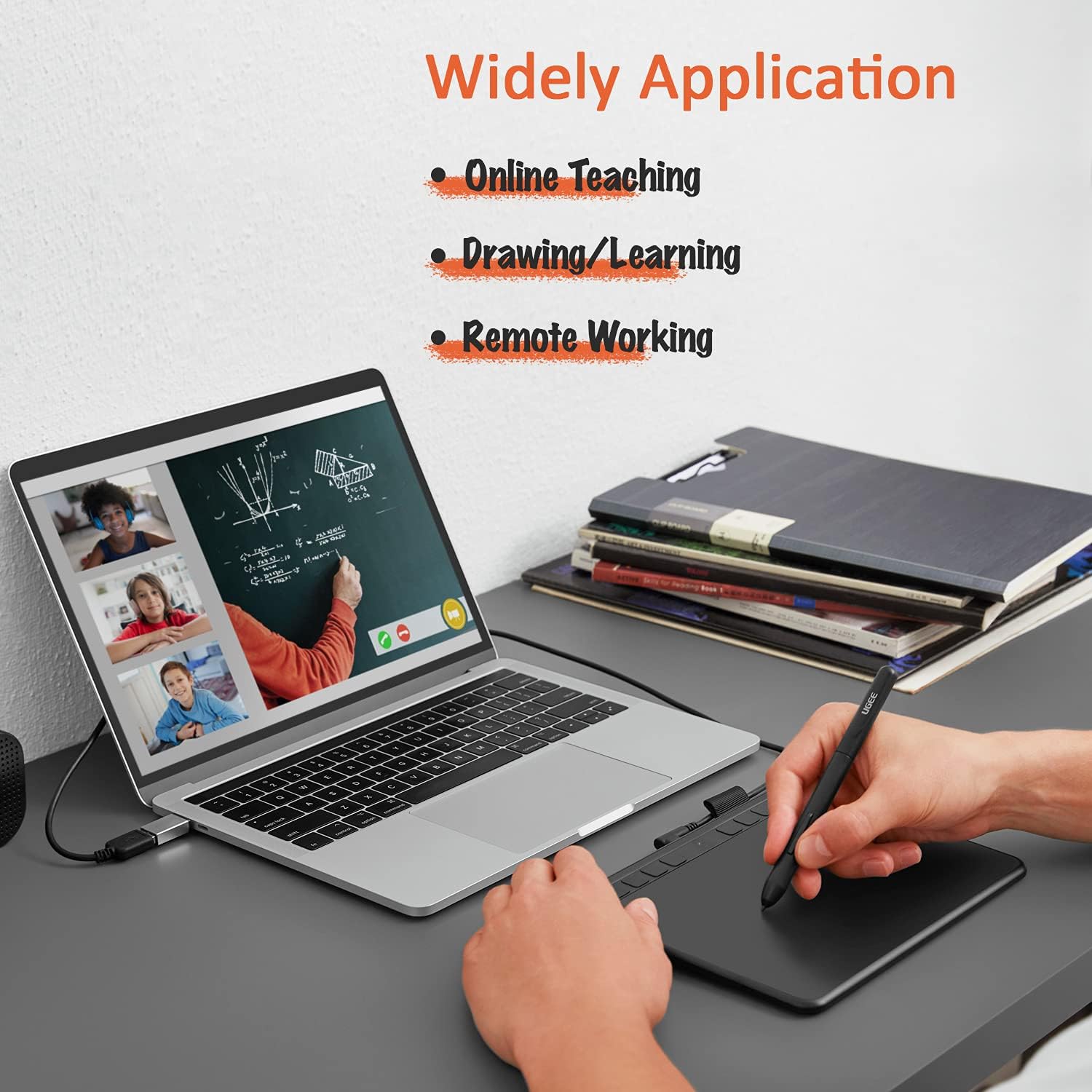 Graphics Drawing Tablet with Battery-Free Stylus Y3612