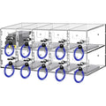 20 Slots Acrylic Wall-Mounted Cabinet with Door Locks and Keys Z2861