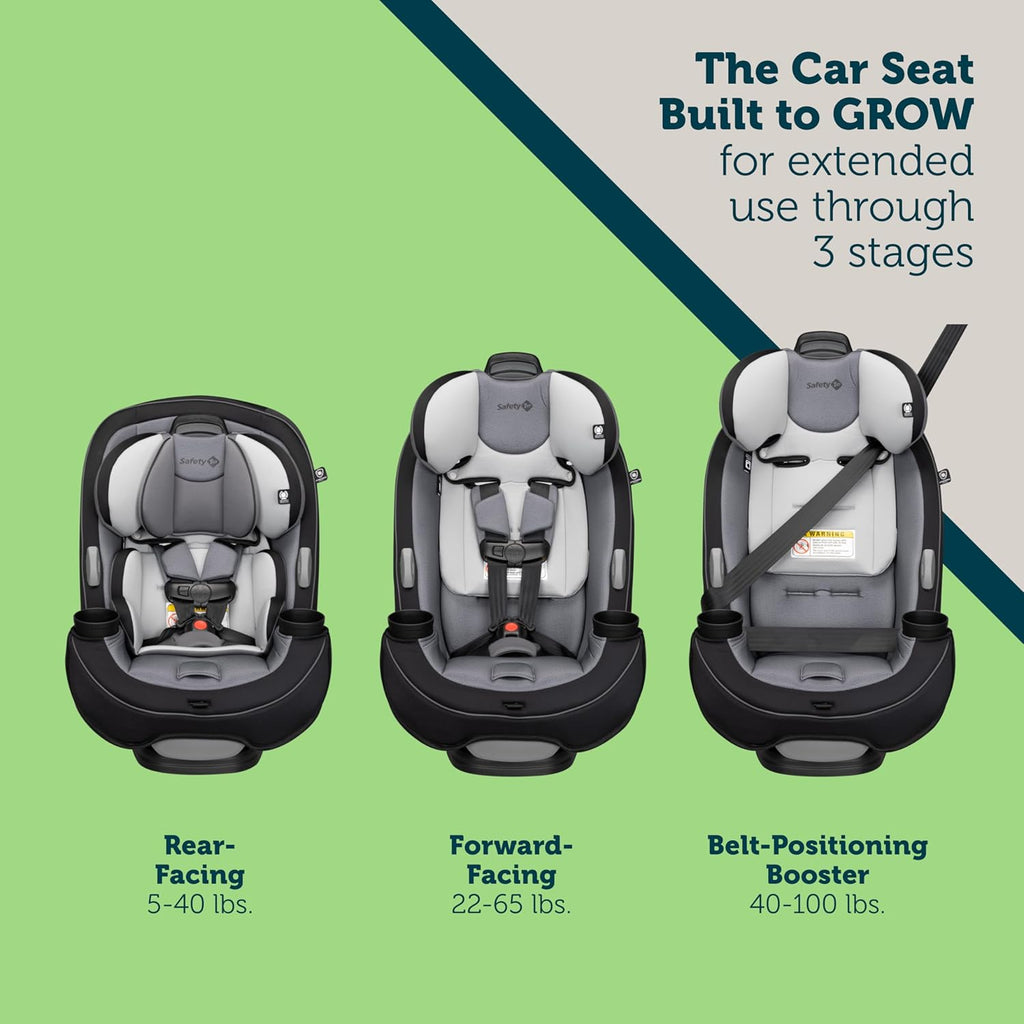 Convertible Car Seat, Rear-facing 5-40 pounds, Forward-facing 22-65 pounds, Belt-positioning booster 40-100 pounds Y58227