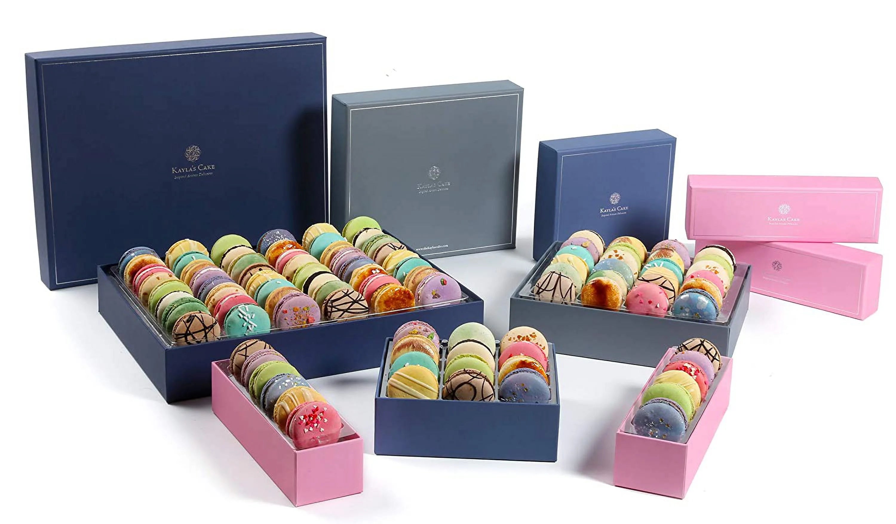 French Macaroons Chocolate Gift Box 12 Q41362