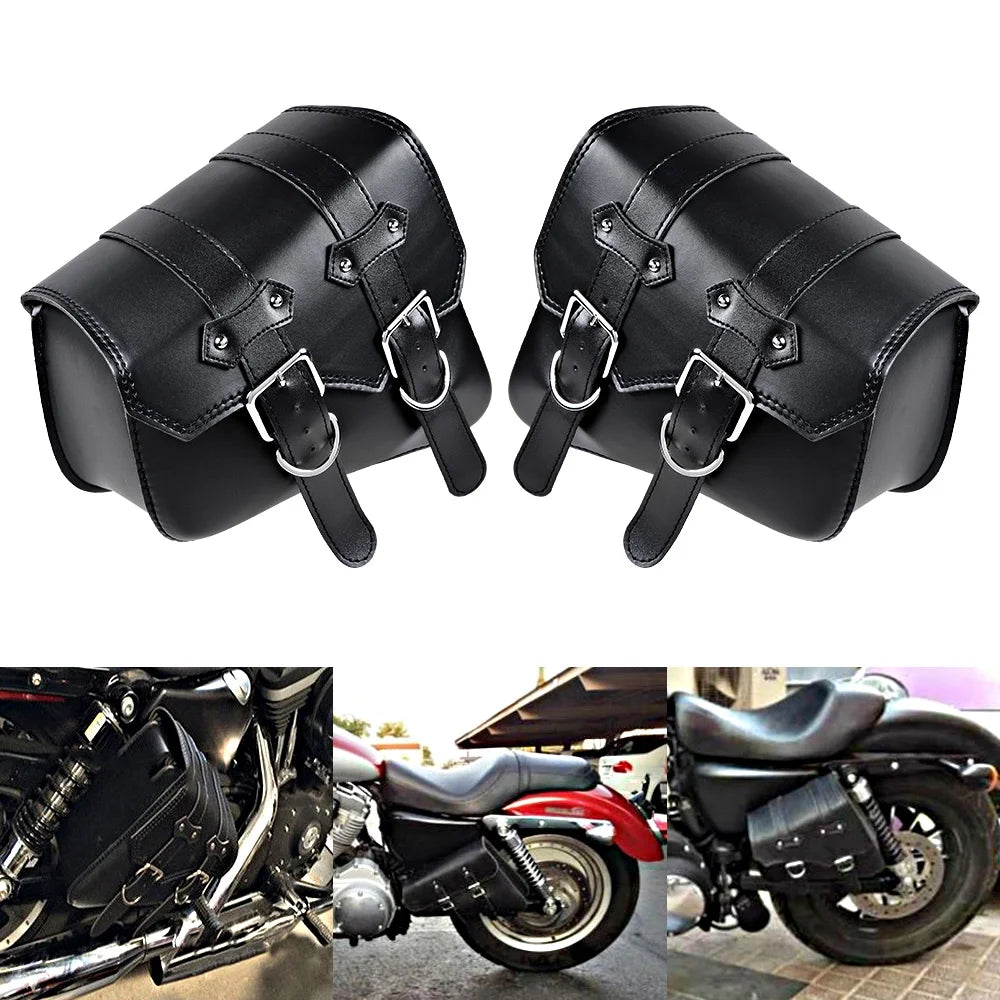 PU Leather Motorcycle Saddle Bags B215