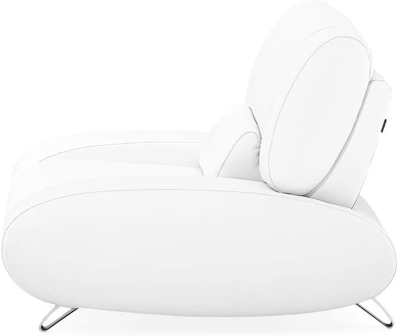 White Microfiber Leather Chair C6736