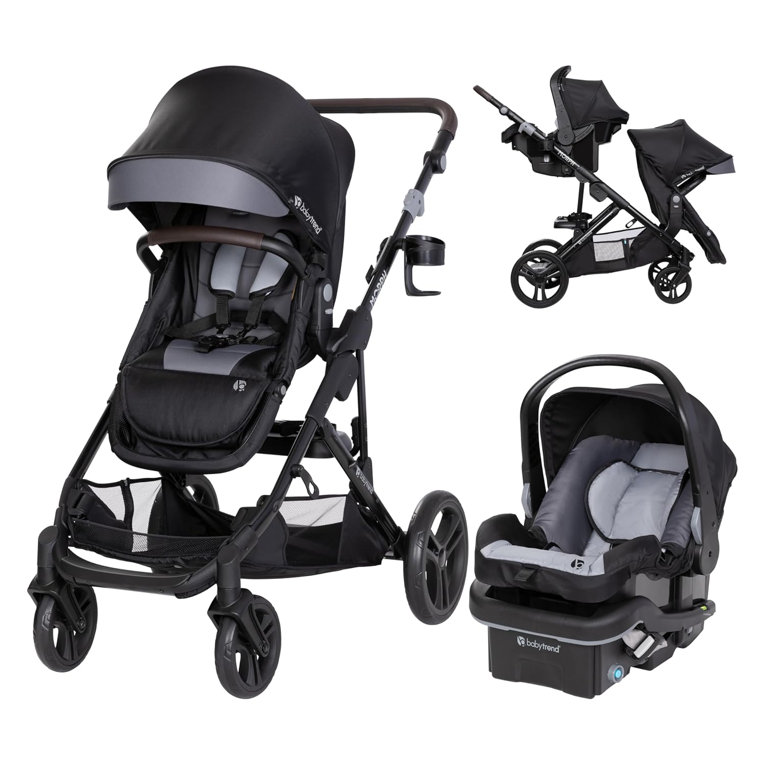 Single to Double Travel System with Infant Car Seat and Extra Base S390072