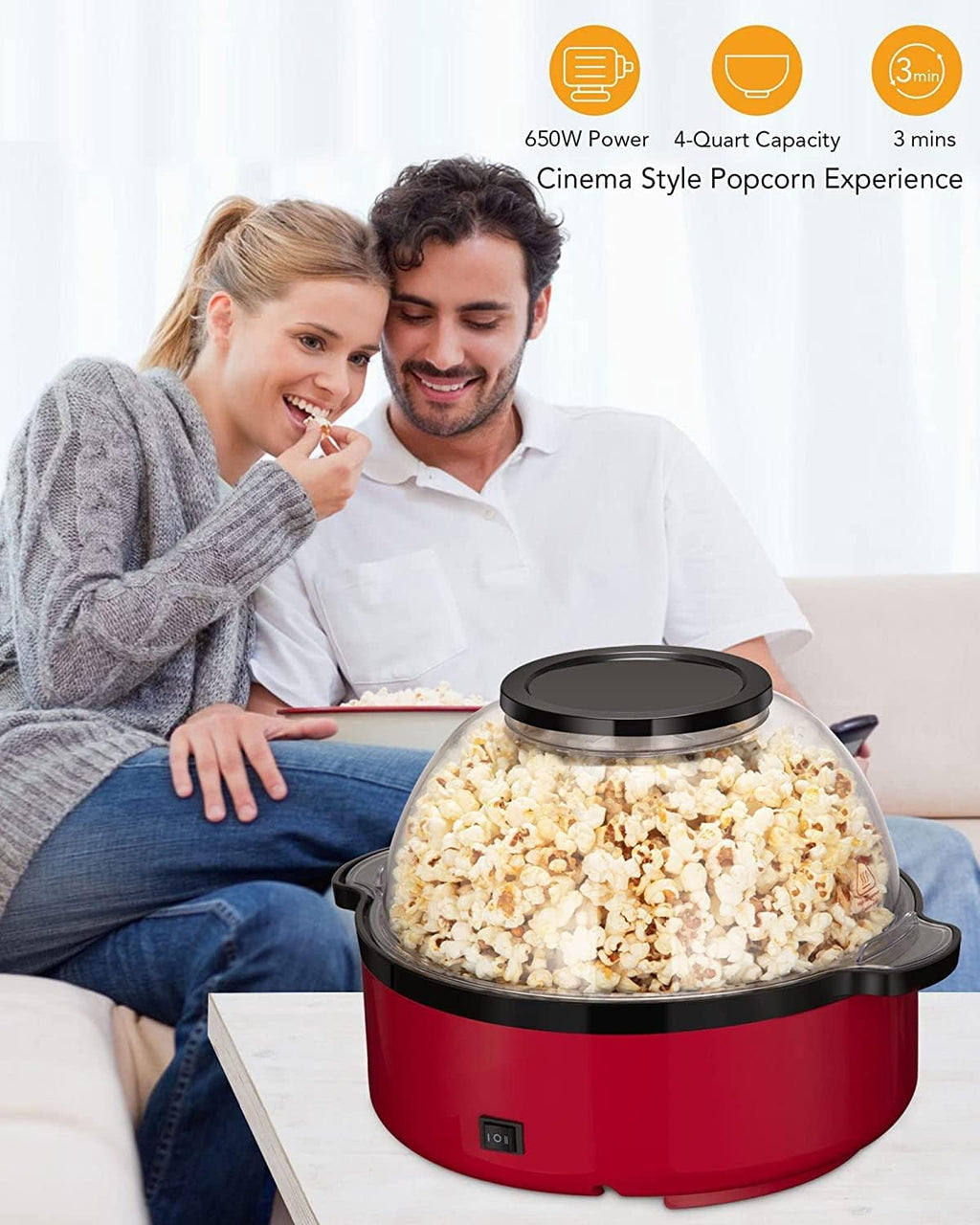 16-Cup Electric Hot Oil Popcorn Popper F473