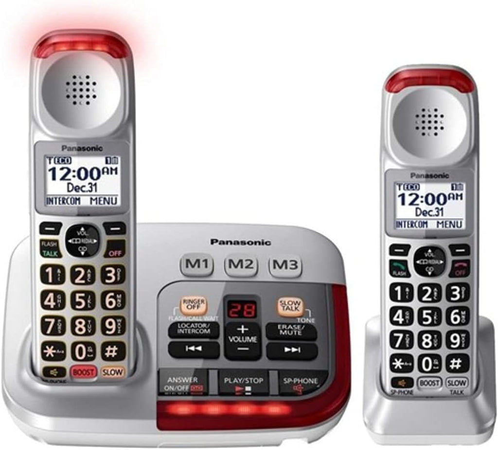 Amplified Cordless Phone-2 Handset with Slow Talk Control O504203