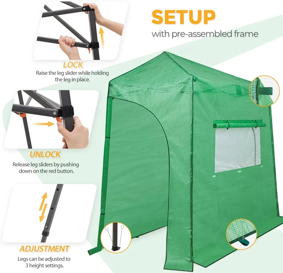 10'x 5' Portable Pop-up Greenhouse J101