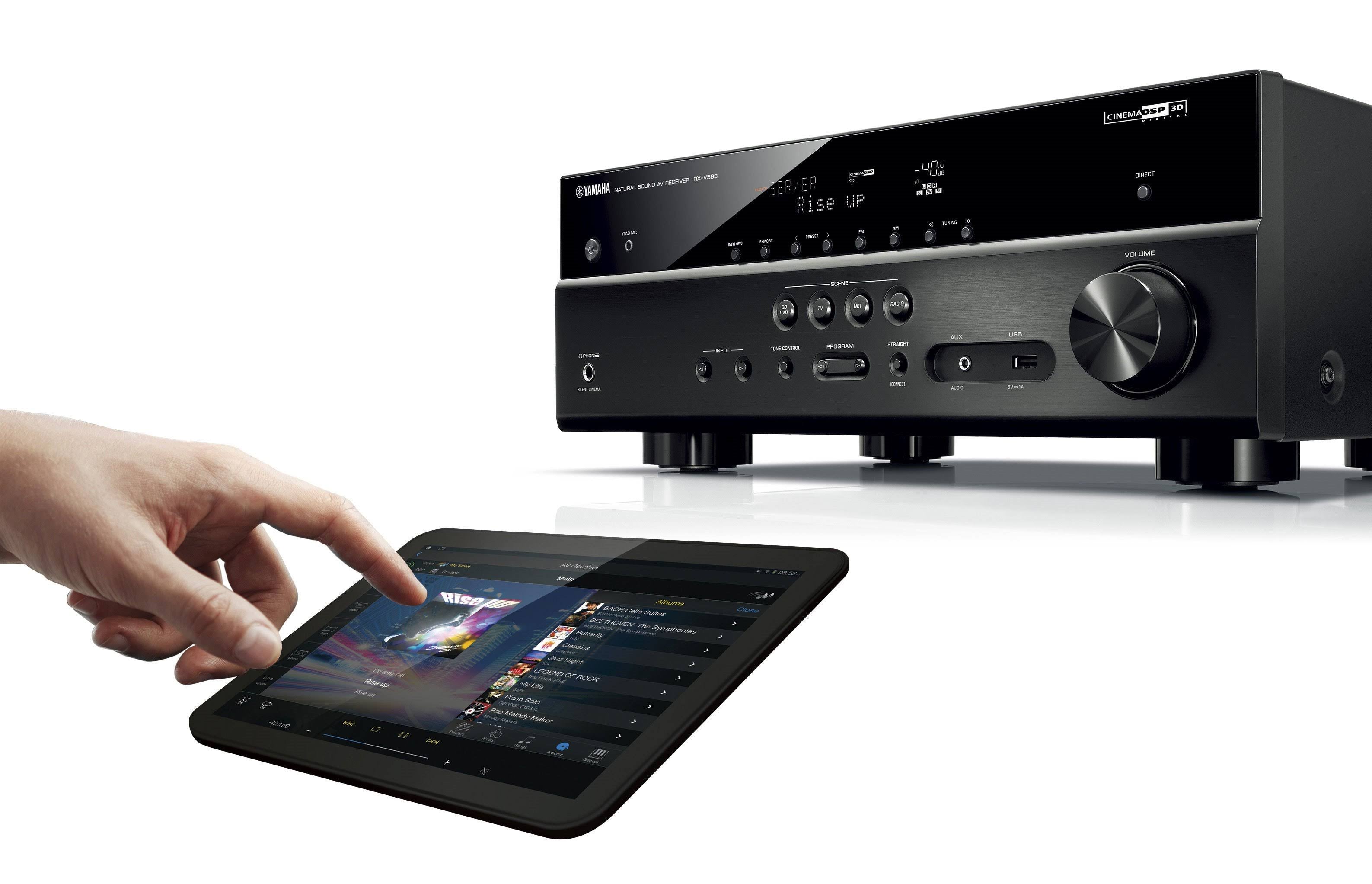 Black 7.2 Channel AV Network Receiver I695704