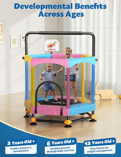 60" Toddler Trampoline with Safety Enclosure G1648