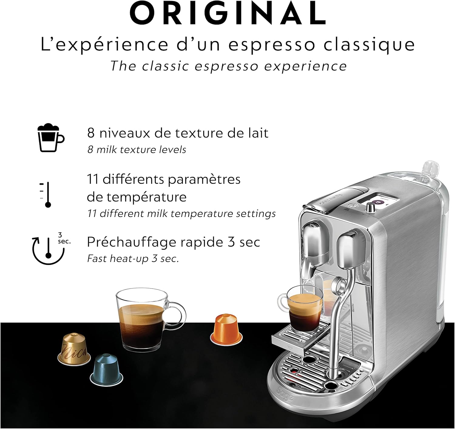 Brushed Stainless Steel Espresso Machine Z70474