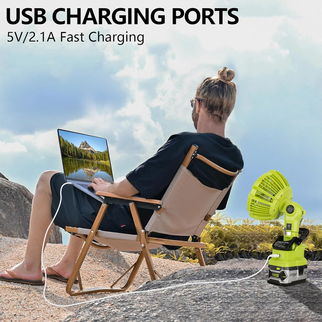 Portable Clip on Fan for 18v Battery H5990
