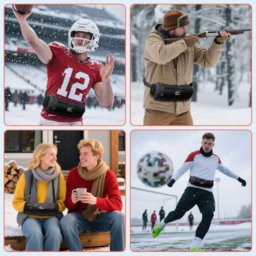 Heated Hand Warmer Pouch with 10000mAh Power Bank, 3 Levels Heating, Waterproof G92692