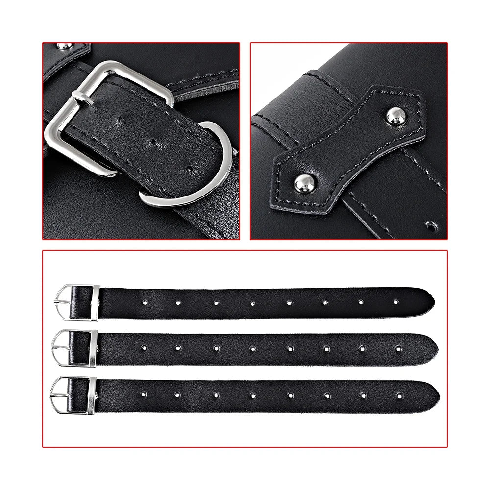 PU Leather Motorcycle Saddle Bags B215