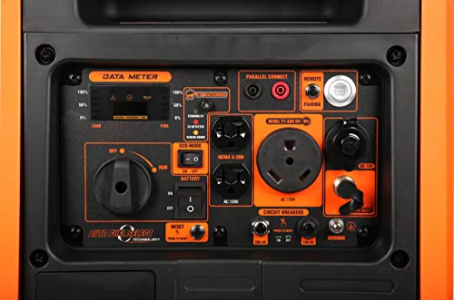6800-Watt Dual Fuel Electric Start Portable Inverter Generator R7476