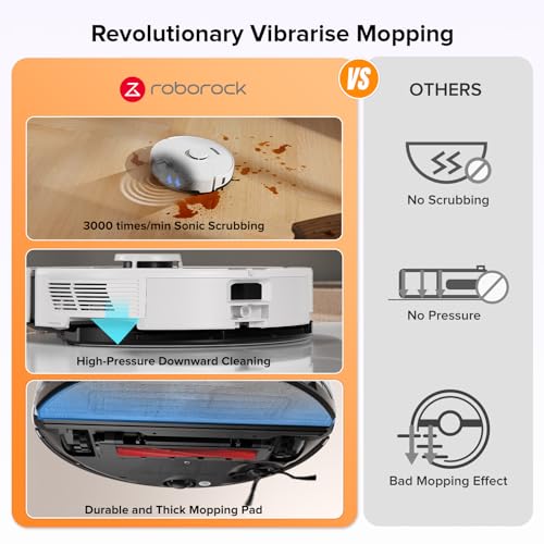 Robot Vacuum and Mop Combo, Self Drying, Self Washing E195349