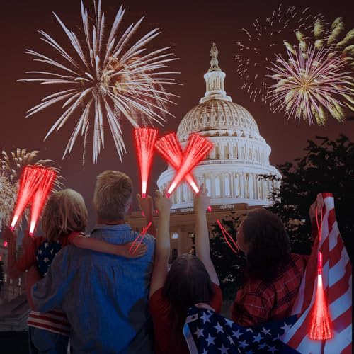 60 PCS White Fiber Optic LED Light Up Wands with 3 Flashing Modes C358476