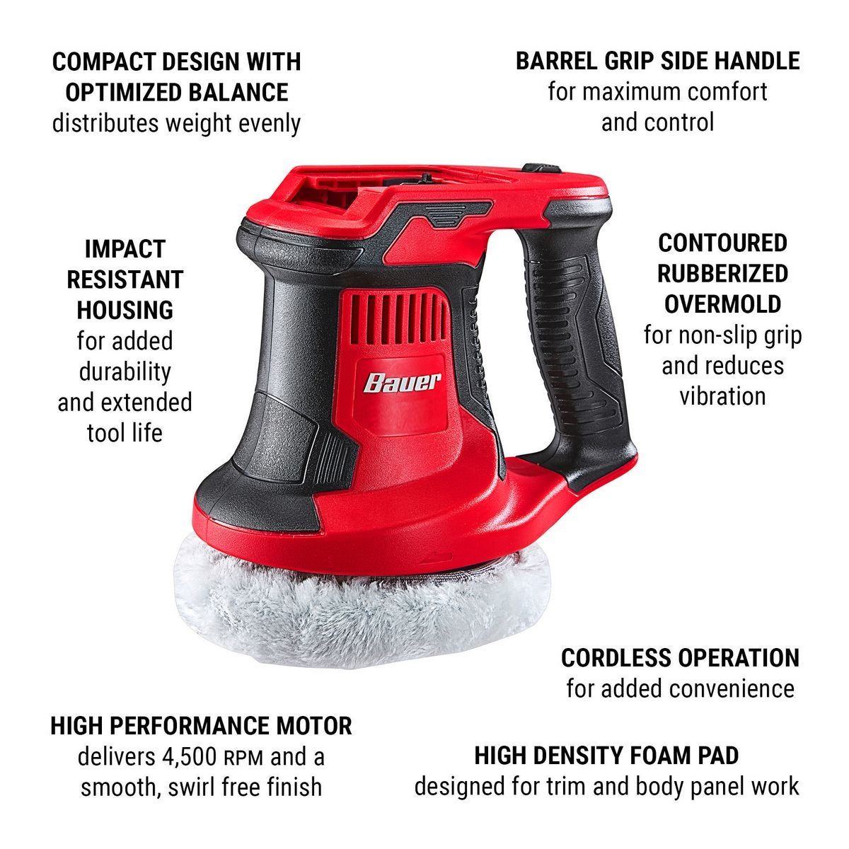 20V Cordless 6 in. Compact Orbital Polisher V249703